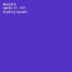 #5233C5 - Purple Heart Color Image