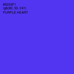 #5235F1 - Purple Heart Color Image