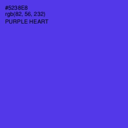 #5238E8 - Purple Heart Color Image