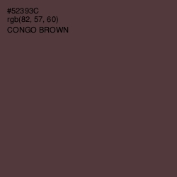 #52393C - Congo Brown Color Image