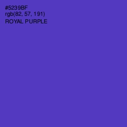 #5239BF - Royal Purple Color Image