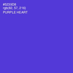 #5239D8 - Purple Heart Color Image