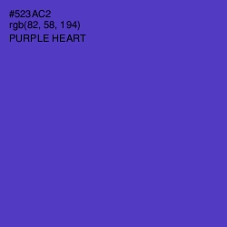 #523AC2 - Purple Heart Color Image