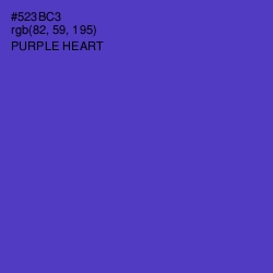 #523BC3 - Purple Heart Color Image