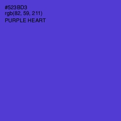 #523BD3 - Purple Heart Color Image