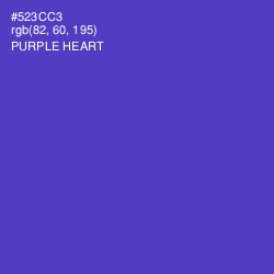 #523CC3 - Purple Heart Color Image