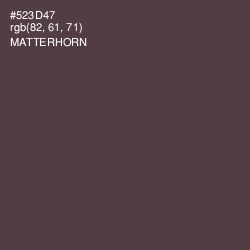 #523D47 - Matterhorn Color Image