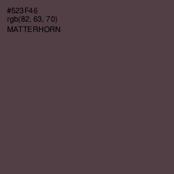 #523F46 - Matterhorn Color Image