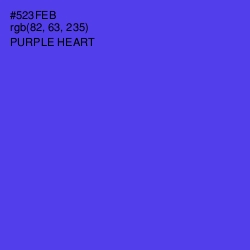 #523FEB - Purple Heart Color Image