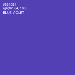 #5240B4 - Blue Violet Color Image