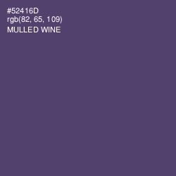 #52416D - Mulled Wine Color Image