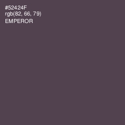 #52424F - Emperor Color Image