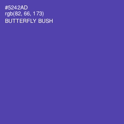 #5242AD - Butterfly Bush Color Image