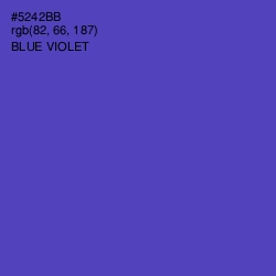 #5242BB - Blue Violet Color Image