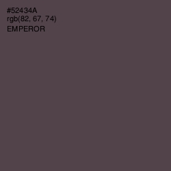 #52434A - Emperor Color Image