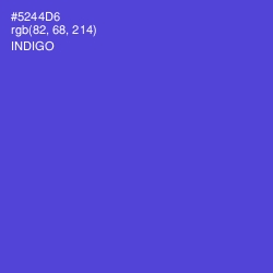 #5244D6 - Indigo Color Image