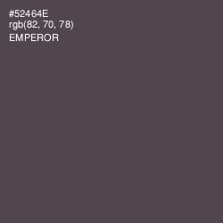 #52464E - Emperor Color Image