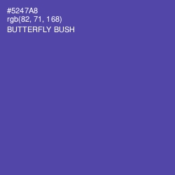 #5247A8 - Butterfly Bush Color Image