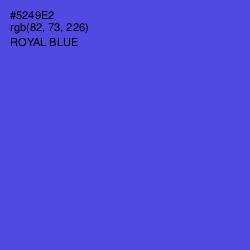 #5249E2 - Royal Blue Color Image