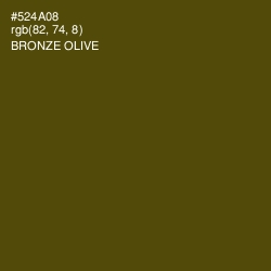 #524A08 - Bronze Olive Color Image