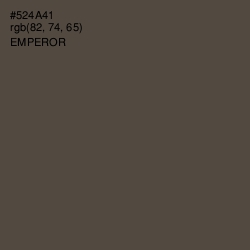 #524A41 - Emperor Color Image