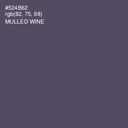 #524B62 - Mulled Wine Color Image