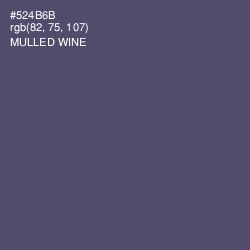 #524B6B - Mulled Wine Color Image