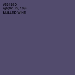 #524B6D - Mulled Wine Color Image