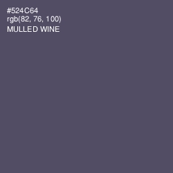 #524C64 - Mulled Wine Color Image