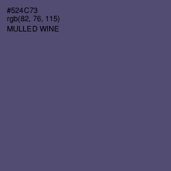 #524C73 - Mulled Wine Color Image