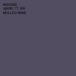 #524D60 - Mulled Wine Color Image