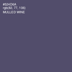 #524D6A - Mulled Wine Color Image