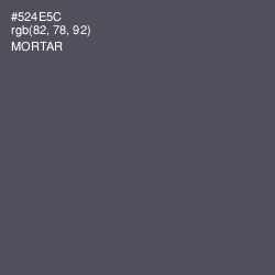 #524E5C - Mortar Color Image