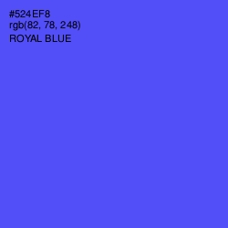 #524EF8 - Royal Blue Color Image