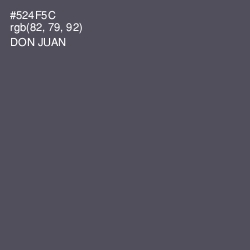 #524F5C - Don Juan Color Image