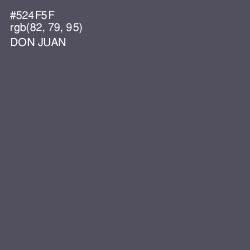 #524F5F - Don Juan Color Image
