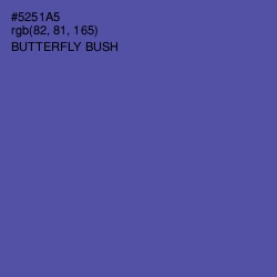 #5251A5 - Butterfly Bush Color Image