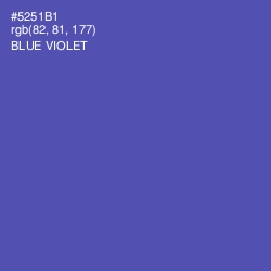 #5251B1 - Blue Violet Color Image