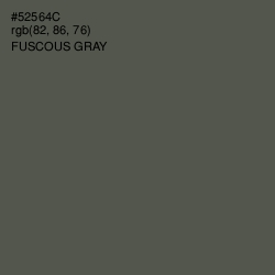 #52564C - Fuscous Gray Color Image