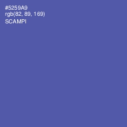 #5259A9 - Scampi Color Image