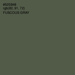 #525B48 - Fuscous Gray Color Image