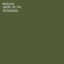 #525C36 - Verdigris Color Image
