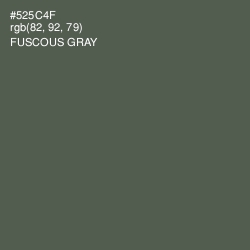 #525C4F - Fuscous Gray Color Image
