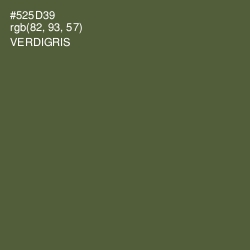 #525D39 - Verdigris Color Image