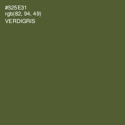 #525E31 - Verdigris Color Image