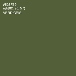 #525F39 - Verdigris Color Image