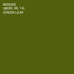 #52600E - Green Leaf Color Image