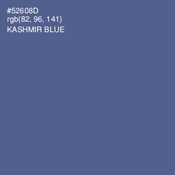 #52608D - Kashmir Blue Color Image