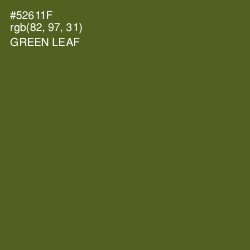 #52611F - Green Leaf Color Image