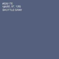 #52617E - Shuttle Gray Color Image